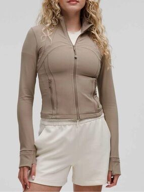 Lululemon Cropped Define Jacket - Warm Ash Grey